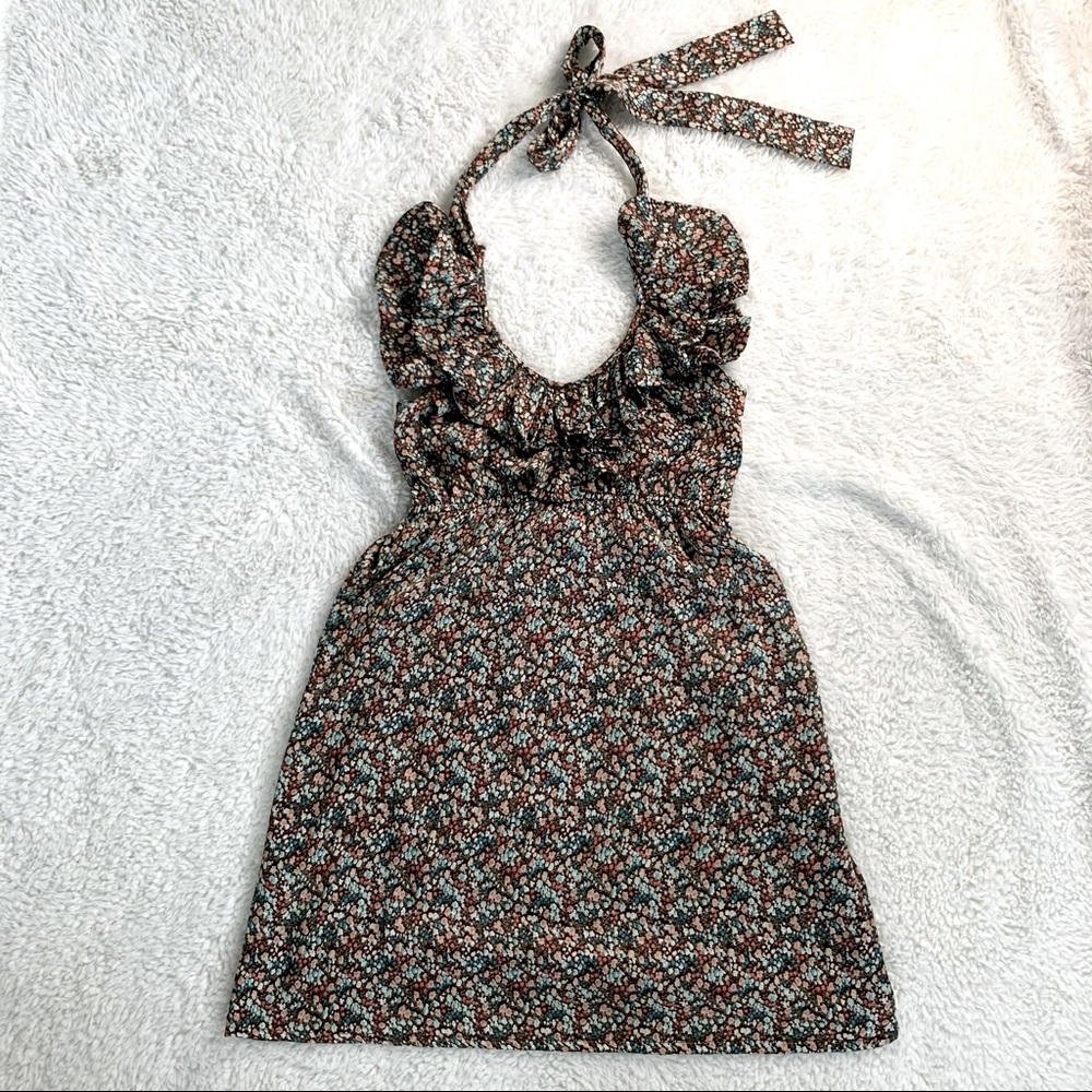 Judith March Floral Halter Dress